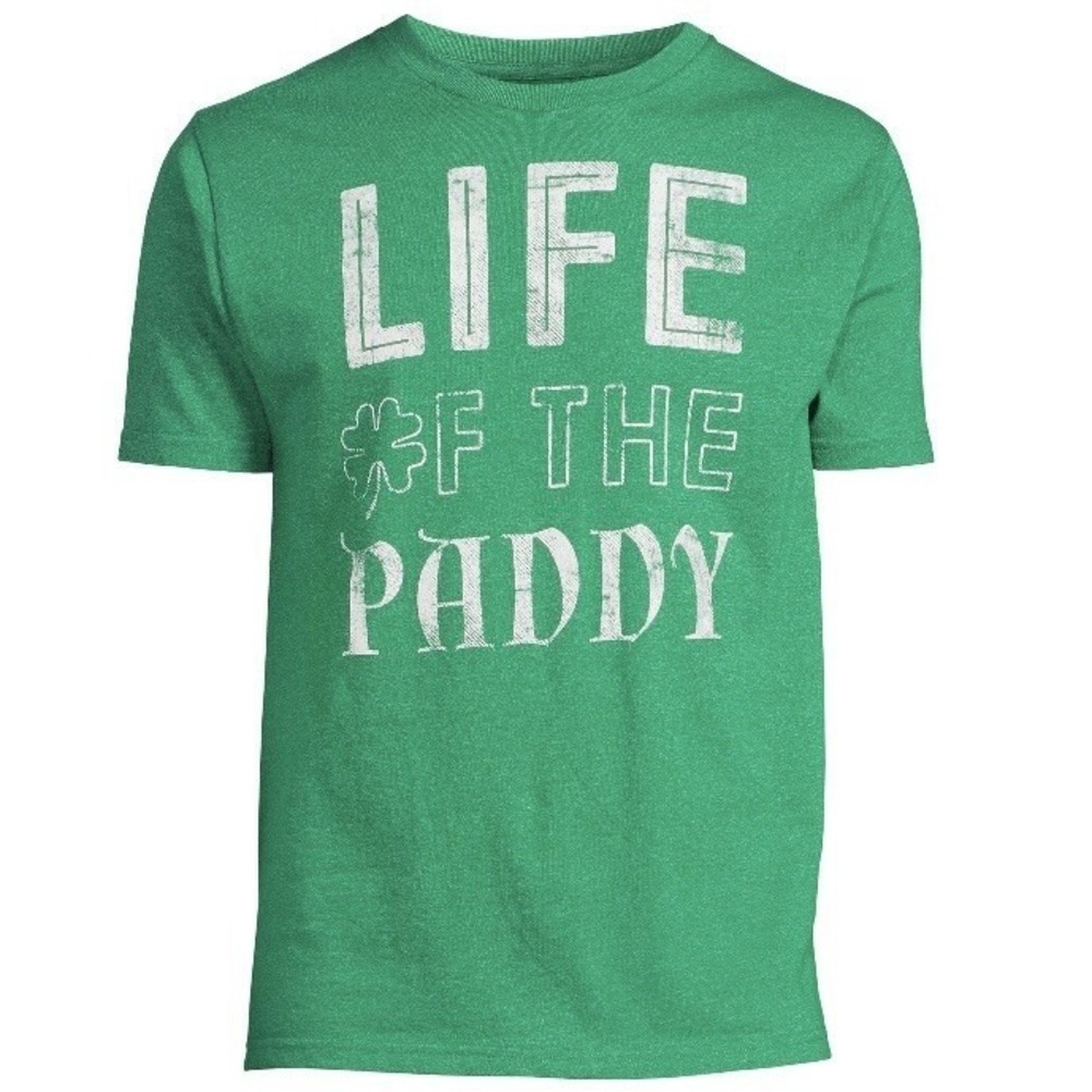 Way To Celebrate St. Patricks Day Mens Life Of The Paddy Tee XL 46-48 New Green